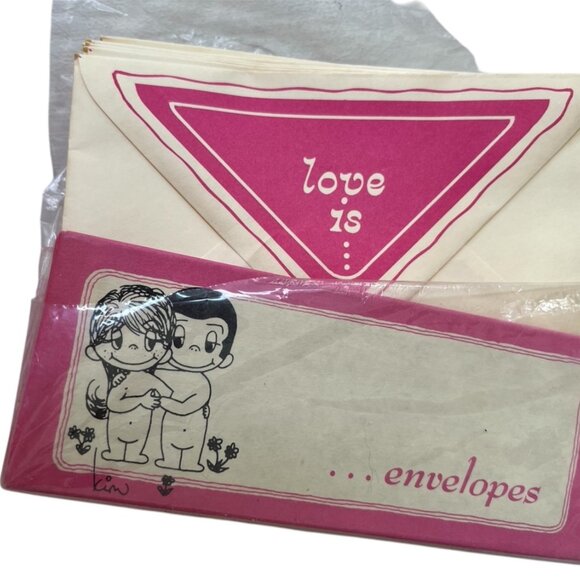 1972 Lot of LOVE IS... by Kim Casali Dish, Envelopes, Fridge Magnet, Notepads - Picture 2 of 7